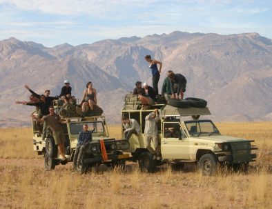 Ökenelefanter i Damaraland