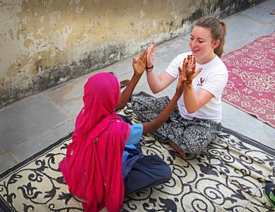 Undervisning och barnhem i Jaipur