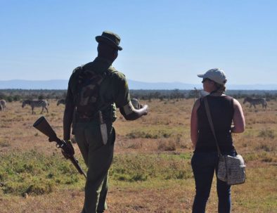 Naturreservat med noshörningar i östra Afrika