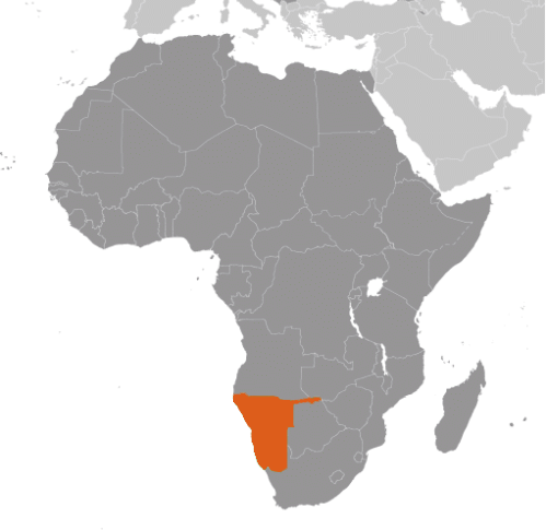 Namibia karta