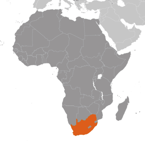 Sydafrika karta